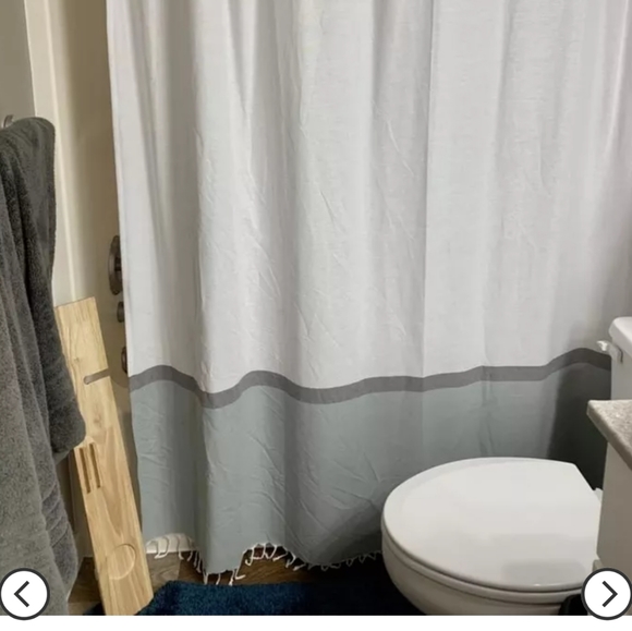 Woven Shower Curtain Green/White - Project 62 - Picture 13 of 16